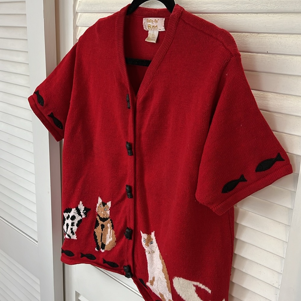 Red Cat Design Sweater - Picture 5 of 8